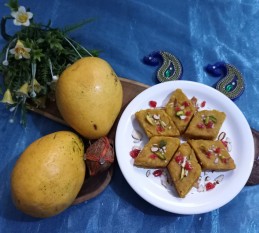Mango-coconut burfi recipe